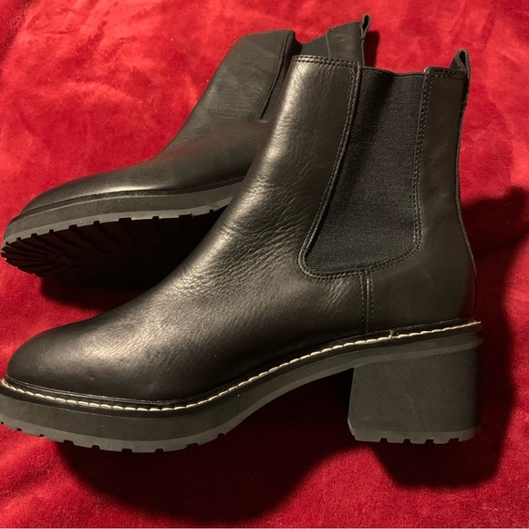 NEW! Madewell Carina Platform Chelsea boot black size 10 - Picture 5 of 8